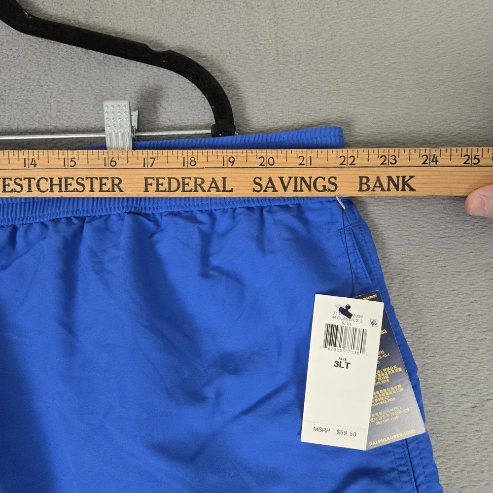 Polo Ralph Lauren Swim Trunks Mens 3XLT Blue Big & Tall Mesh Lined Pony NWT